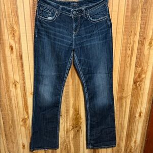 Stylish Dark Blue Boot Cut Jeans